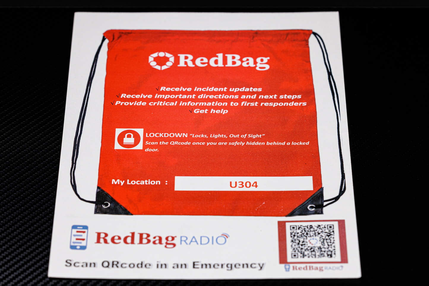 RedBag Poster with QR Code